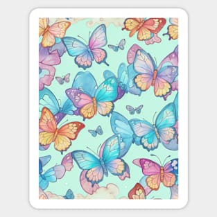 butterflies pattern Sticker